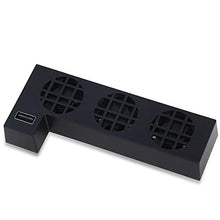 OSTENT External USB Port 3 Built-in Cooling Fans Cooler for Microsoft Xbox One X Console