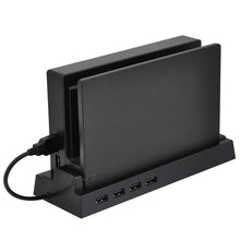 OSTENT 4 USB Port Hub External Splitter Expansion Adapter Stand for Nintendo Switch