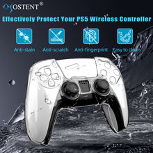 OSTENT Hard Transparent Crystal Protective Shell Skin Case Cover for Sony PS5 Wireless Controller