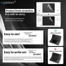 OSTENT 3 x Ultra Clear Screen Guard Film LCD Protector for Nintendo DSi NDSi