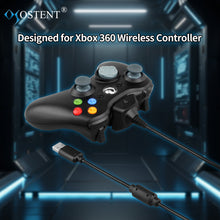 OSTENT 2 in 1 Charger Cable + Rechargeable Battery Pack Compatible for Xbox 360 Wireless Controller