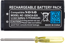 OSTENT 840mAh Rechargeable Lithium-ion Battery + Tool Pack Kit for Nintendo DSi NDSi