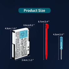 OSTENT 3.7V 1200mAh Rechargeable Li-ion Polymer Lithium-ion Battery Pack Tool Kit Pen for Nintendo DSL NDS Lite