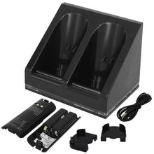 OSTENT Charger Dock Station + 2 Battery Packs for Nintendo Wii Remote Controller