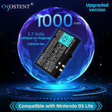 OSTENT 3.7V 1000mAh Rechargeable Li-ion Polymer Lithium-ion Battery Pack Tool Kit Pen for Nintendo DSL NDS Lite Console