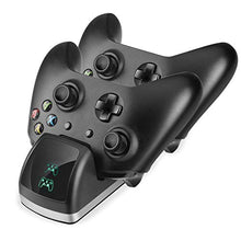 OSTENT Dual Dock Charger Charging Station + 2 Rechargeable Battery for Xbox One/S/X Wireless Controller