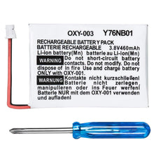 OSTENT 460mAh 3.8V Rechargeable Lithium-ion Battery Kit Pack for Nintendo GBM Game Boy Micro