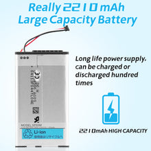 OSTENT 3.7V 2210mAh Rechargeable Li-ion Battery Pack Compatible for Sony PS Vita PSV 1000 Console