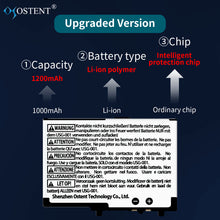 OSTENT 3.7V 1200mAh Rechargeable Li-ion Polymer Lithium-ion Battery Pack Tool Kit for Nintendo DSL NDS Lite