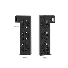 OSTENT External USB Port 3 Built-in Cooling Fans Cooler for Microsoft Xbox One X Console