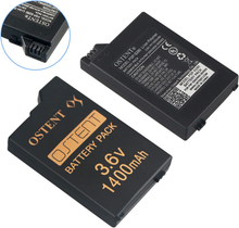 OSTENT Real 1400mAh 3.6V Lithium Ion Li-ion Polymer Rechargeable Replacement Battery Pack Upgraded Version for Sony PSP 2000/3000 PSP-S280 Console Video Games