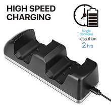 OSTENT Dual Dock Charger Charging Station + 2 Rechargeable Battery for Xbox One/S/X Wireless Controller
