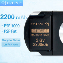 OSTENT Upgraded Version Real 2200mAh 3.6V Lithium Ion Li-ion Polymer Rechargeable Battery Replacement for Sony PSP 1000 PSP-280 Console Video Games