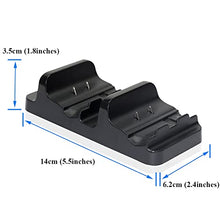 OSTENT Dual Charger Dock Station + 2 Battery for Microsoft Xbox One Wireless Controller
