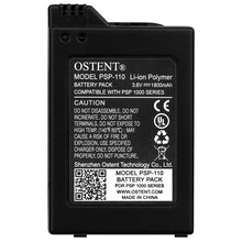 OSTENT 1800mAh 3.6V Lithium Ion Polymer Li-ion Polymer Rechargeable Battery Pack Replacement for Sony PSP 1000 PSP-110 Console