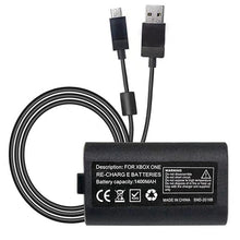 OSTENT USB Charger Cable Cord + Battery Pack for Microsoft Xbox One Wireless Controller