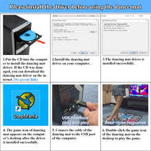 OSTENT USB Non-Slip StepMania Dancing Step Dance Mat Pad Blanket for PC Laptop Rhythm Windows Video Game