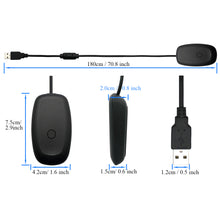 OSTENT USB Wireless Controller PC Laptop Receiver for Microsoft Xbox 360 Slim Windows Video Games